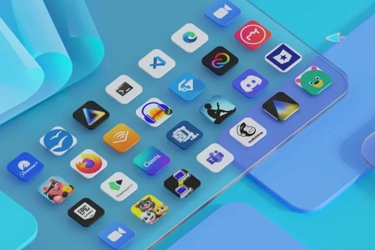 Android აპლიკაციების ინტერფეისი Windows 11-ის ოპერაციულ სისტემაში.